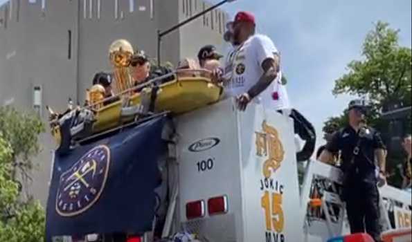 Denver Police Department gets ready for Nuggets Championship parade