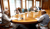 NEW DELHI, MAY 12 (UNI):- Prime Minister Narendra Modi with Defence Minister Rajnath Singh, External Affairs Minister S Jaishankar, National Security Advisor Ajit Doval, Chief of Defence Staff, General Anil Chauhan, Chief of the Army Staff, General Upendra Dwivedi, Chief of the Naval Staff, Admiral Dinesh K Tripathi, Chief of the Air Staff, Air Chief Marshal AP Singh, and others at a high level meeting, in New Delhi on Monday. UNI PHOTO-22U NEW DELHI, MAY 12 (UNI):- Prime Minister Narendra Modi with Defence Minister Rajnath Singh, External Affairs Minister S Jaishankar, National Security Advisor Ajit Doval, Chief of Defence Staff, General Anil Chauhan, Chief of the Army Staff, General Upendra Dwivedi, Chief of the Naval Staff, Admiral Dinesh K Tripathi, Chief of the Air Staff, Air Chief Marshal AP Singh, and others at a high level meeting, in New Delhi on Monday. UNI PHOTO-22U