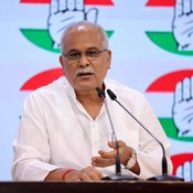 NEW DELHI, MAY 12 (UNI):- Former Chhattisgarh Chief Minister and Senior Congress leader Bhupesh Baghel briefing newsmen at AICC office, in New Delhi on Monday. UNI PHOTO-41U NEW DELHI, MAY 12 (UNI):- Former Chhattisgarh Chief Minister and Senior Congress leader Bhupesh Baghel briefing newsmen at AICC office, in New Delhi on Monday. UNI PHOTO-41U